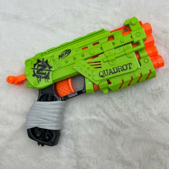 Nerf Zombie Strike Quadrot 4 Dart Blaster Tested & Works - Picture 2 of 9